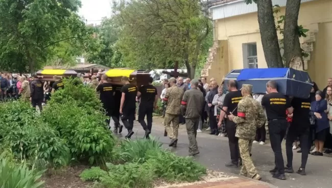 В Сумах попрощалися із загиблими співробітниками Сумиобленерго