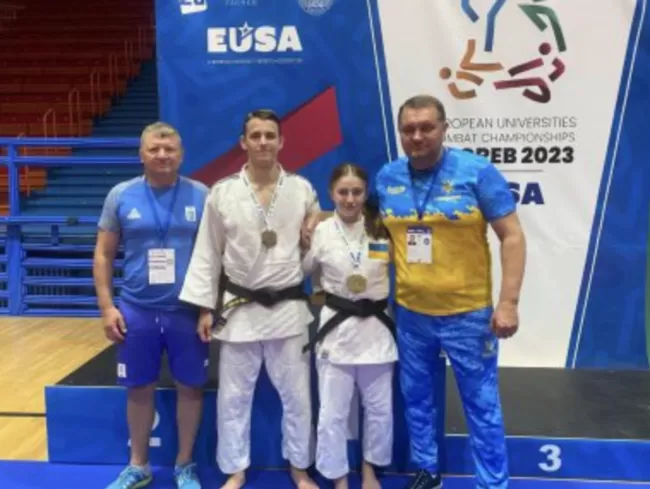 Сумська студентка виборола "золото" на чемпіонаті Європи з єдиноборств серед вишів