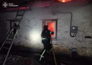 Під повторний обстріл потрапили вчора рятувальники в Конотопському районі