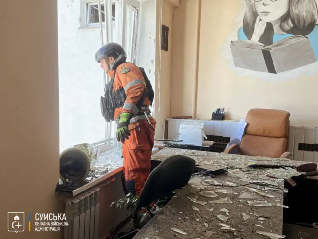 Ворог завдав повторного удару «шахедами» по Сумах