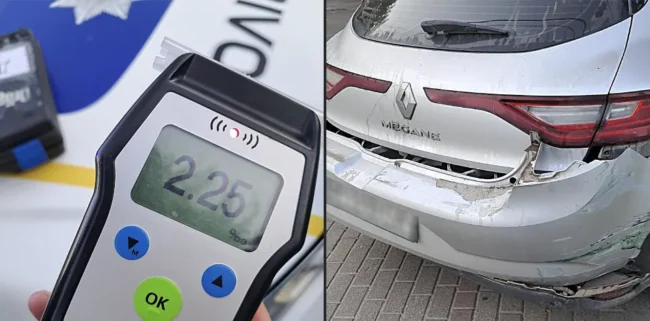 У Сумах нетверезий водій спричинив аварію та намагався втекти з місця події