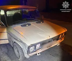 У Сумах нетверезий водій спричинив ДТП і намагався втекти з місця аварії