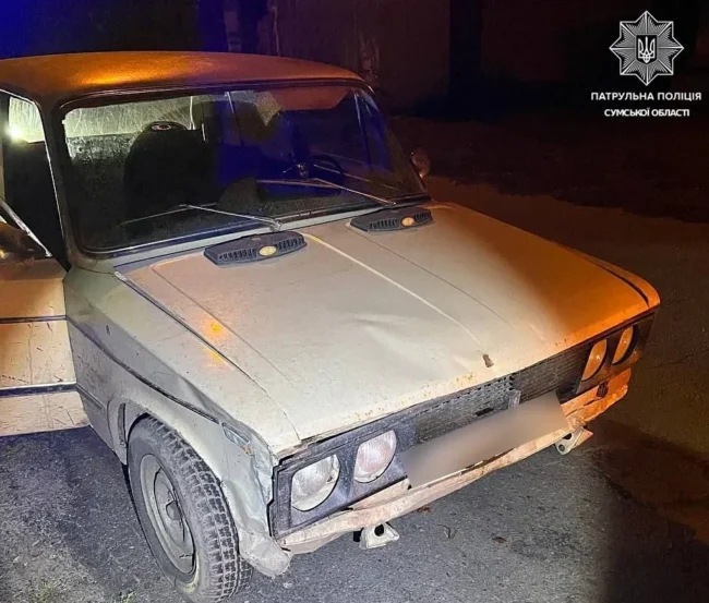 У Сумах нетверезий водій спричинив ДТП і намагався втекти з місця аварії