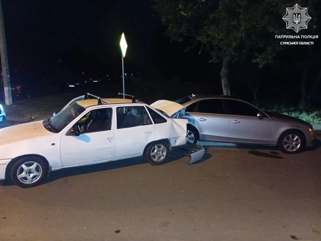 У Сумах одна Kia розтрощила п’ять машин: що сталося