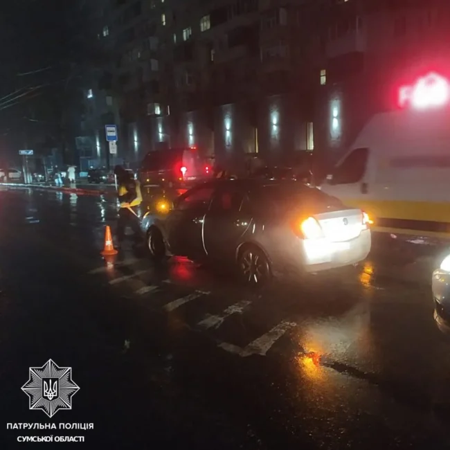 Вчора в Сумах трапилося три ДТП з постраждалими