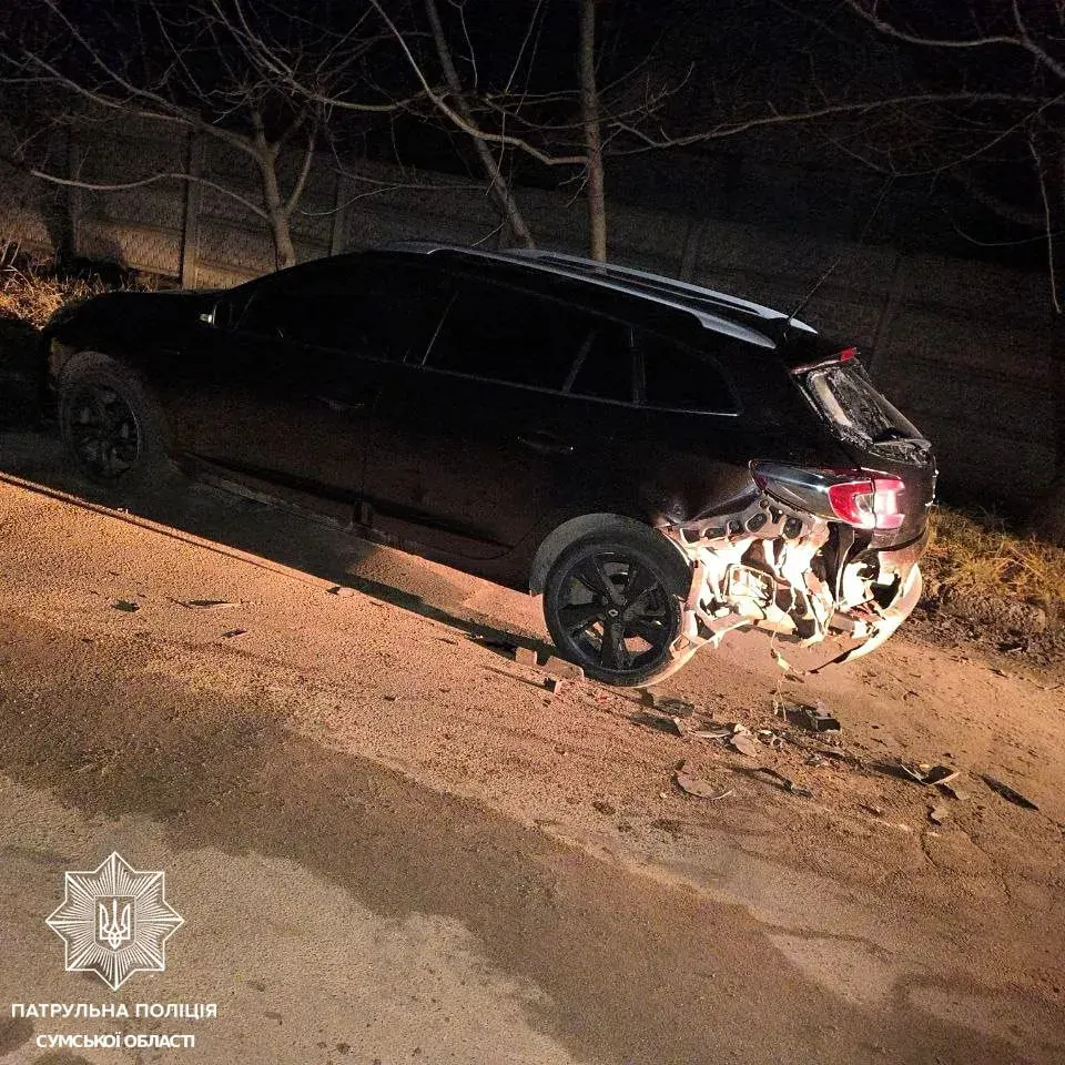 П'яний водій влаштував ДТП в Сумах