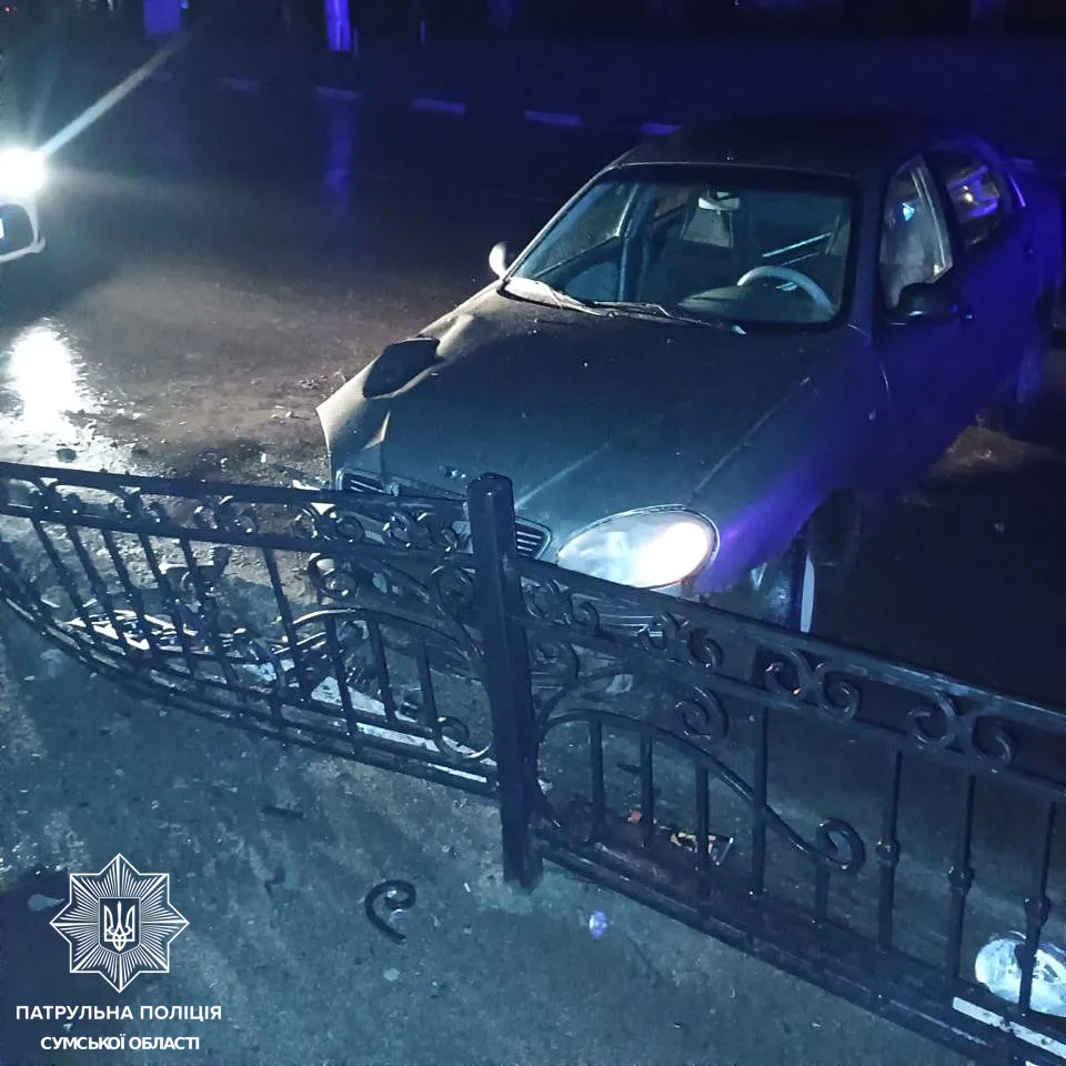 Нетверезий водій влаштував ДТП в центрі Сум