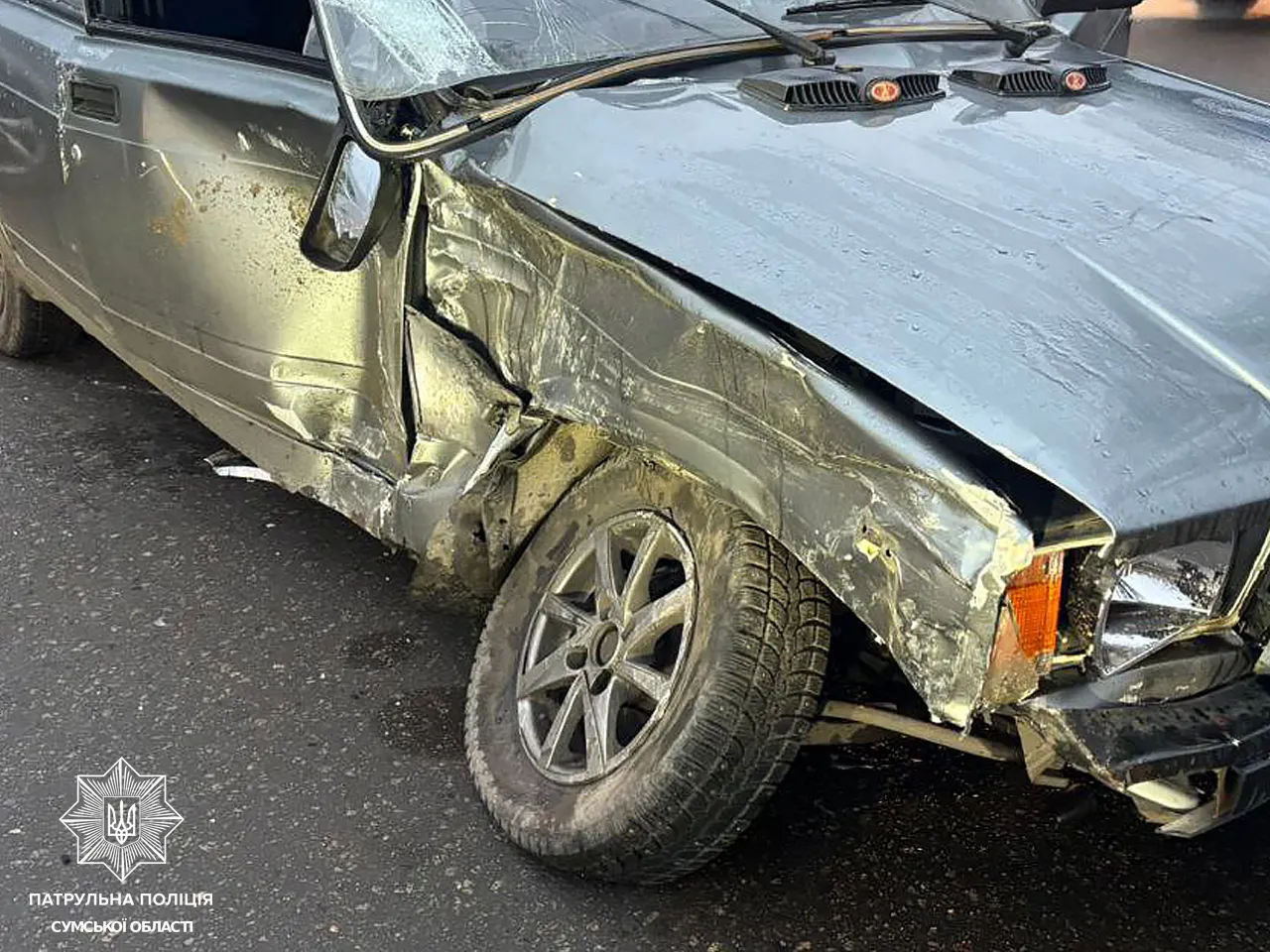 В Сумах трапилася ДТП: водія госпіталізовано