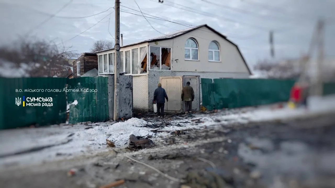 В.о. мера Сум Артем Кобзар офіційно повідомив про наслідки ворожої атаки на місто