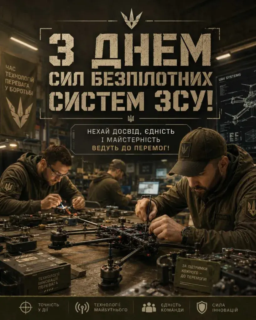 Привітання з Днем Сил безпілотних систем ЗСУ: душевні побажання для тих, хто працює з безпілотниками