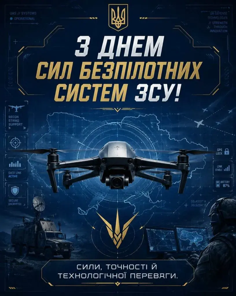 Привітання з Днем Сил безпілотних систем ЗСУ: душевні побажання для тих, хто працює з безпілотниками