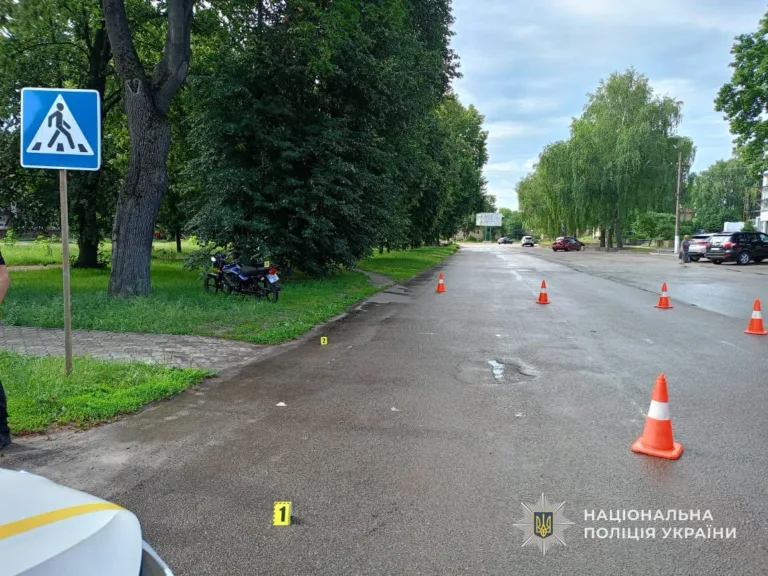 На Сумщині підліток на мотоциклі влаштував ДТП