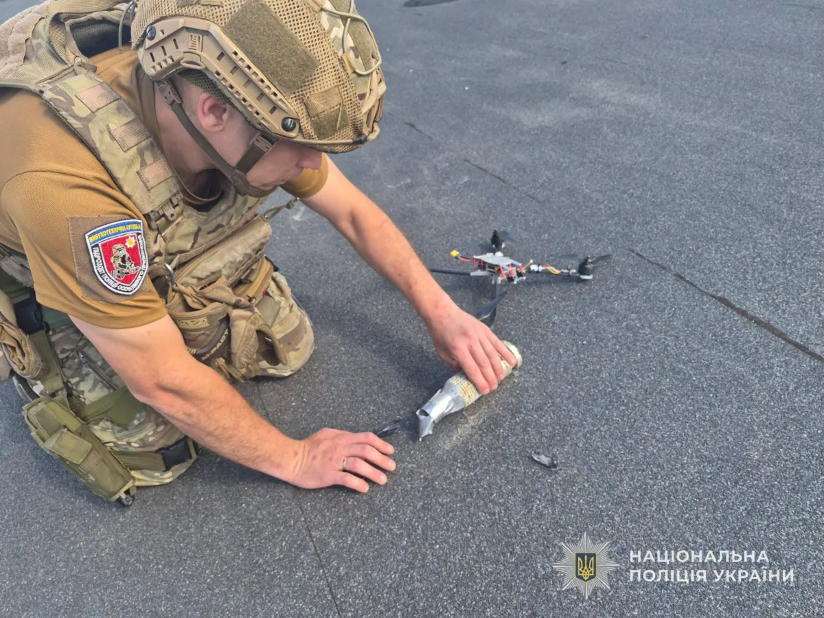 На даху будинку в Сумах вибухотехніки знешкодили FPV-дрон