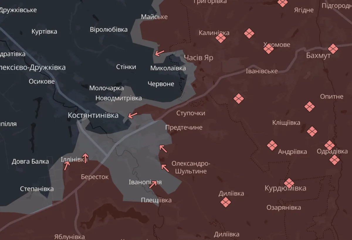 Наступ на Сумщину триває: ворог просунувся біля Рясного та розширив зону бойових дій у районі Костянтинівки
