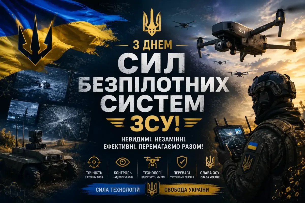 Привітання з Днем Сил безпілотних систем ЗСУ: душевні побажання для тих, хто працює з безпілотниками