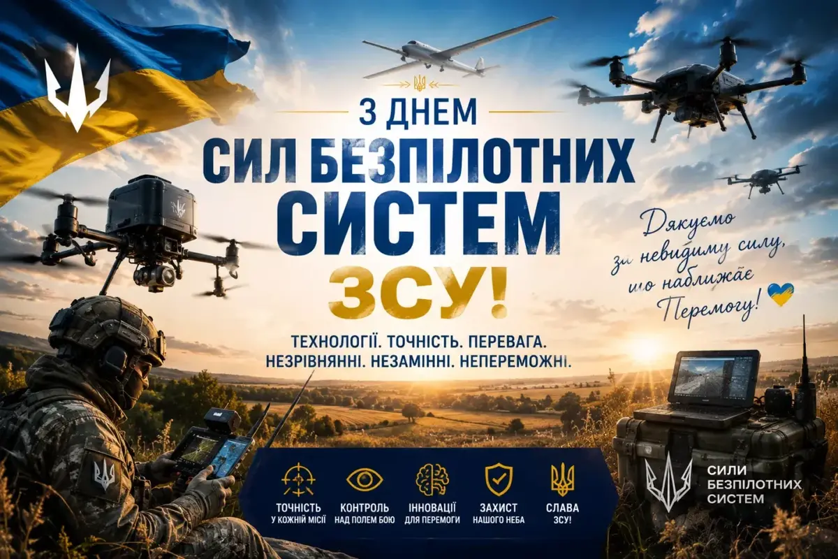 Привітання з Днем Сил безпілотних систем ЗСУ: душевні побажання для тих, хто працює з безпілотниками