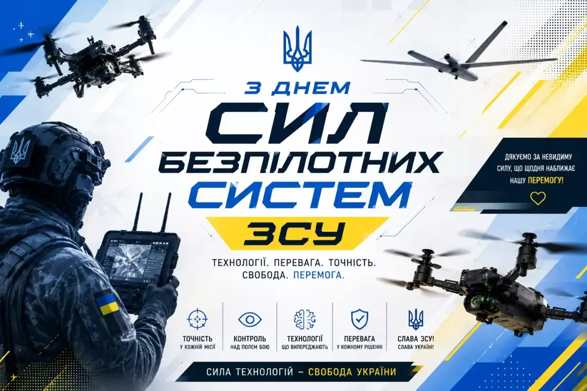 Привітання з Днем Сил безпілотних систем ЗСУ: душевні побажання для тих, хто працює з безпілотниками