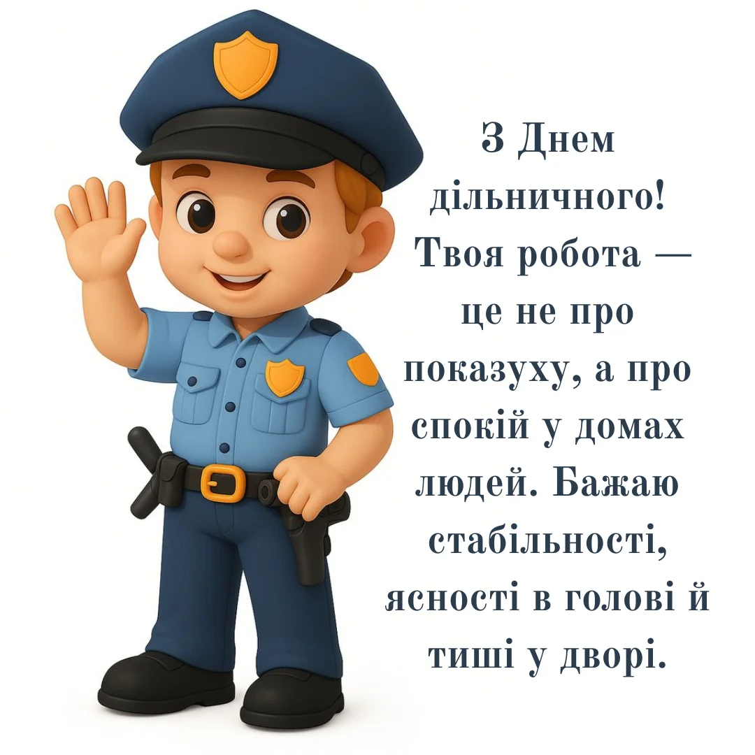 День дільничного офіцера поліції 2026: найкращі привітання для захисників порядку