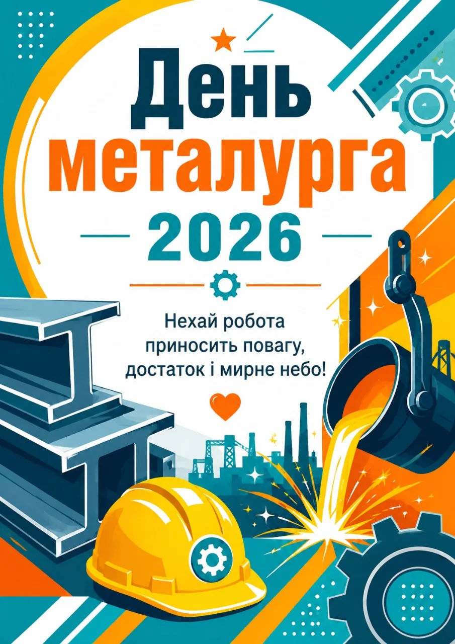 Привітання З Днем металурга 2026: добірка найтепліших слів для працівників металургійної галузі