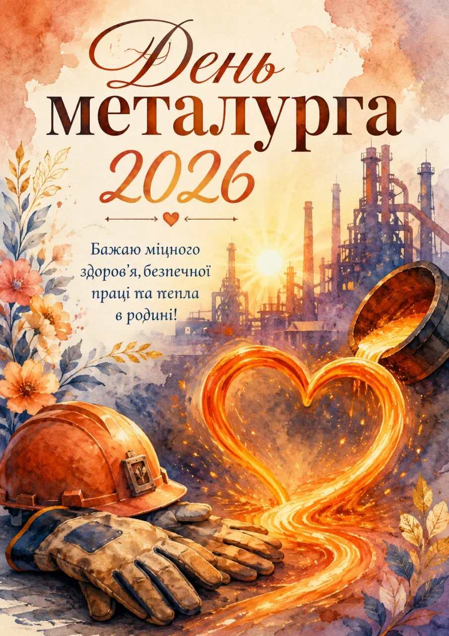 Привітання З Днем металурга 2026: добірка найтепліших слів для працівників металургійної галузі