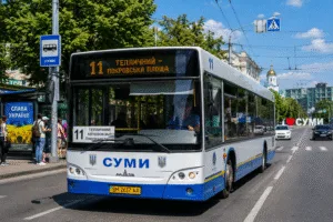 Автобус №11 у Сумах: маршрут, зупинки, графік руху, вартість проїзду та актуальна інформація