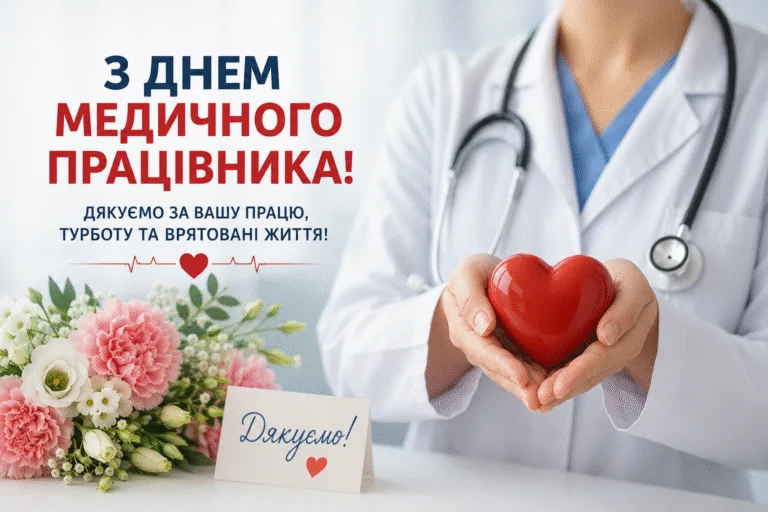 Від щирих до жартівливих: найкращі привітання з Днем медичного працівника 2026