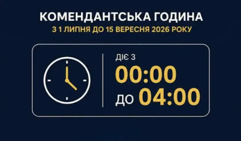 На Сумщині на літо змінили тривалість комендантської години