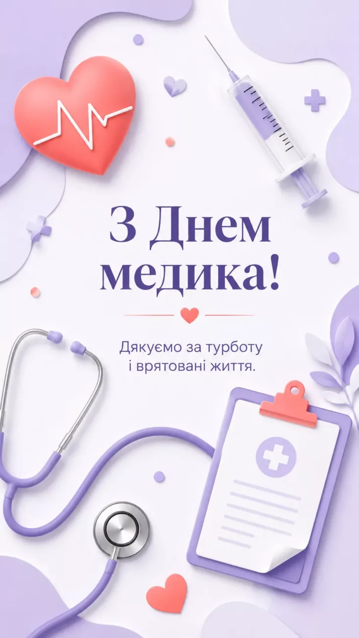 Від щирих до жартівливих: найкращі привітання з Днем медичного працівника 2026