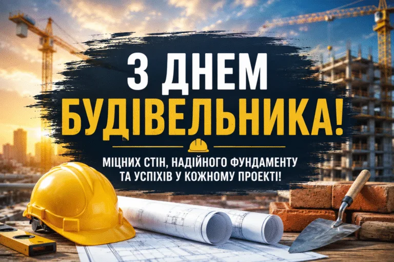 Привітання з Днем будівельника 2026: від щирих побажань до кумедних SMS