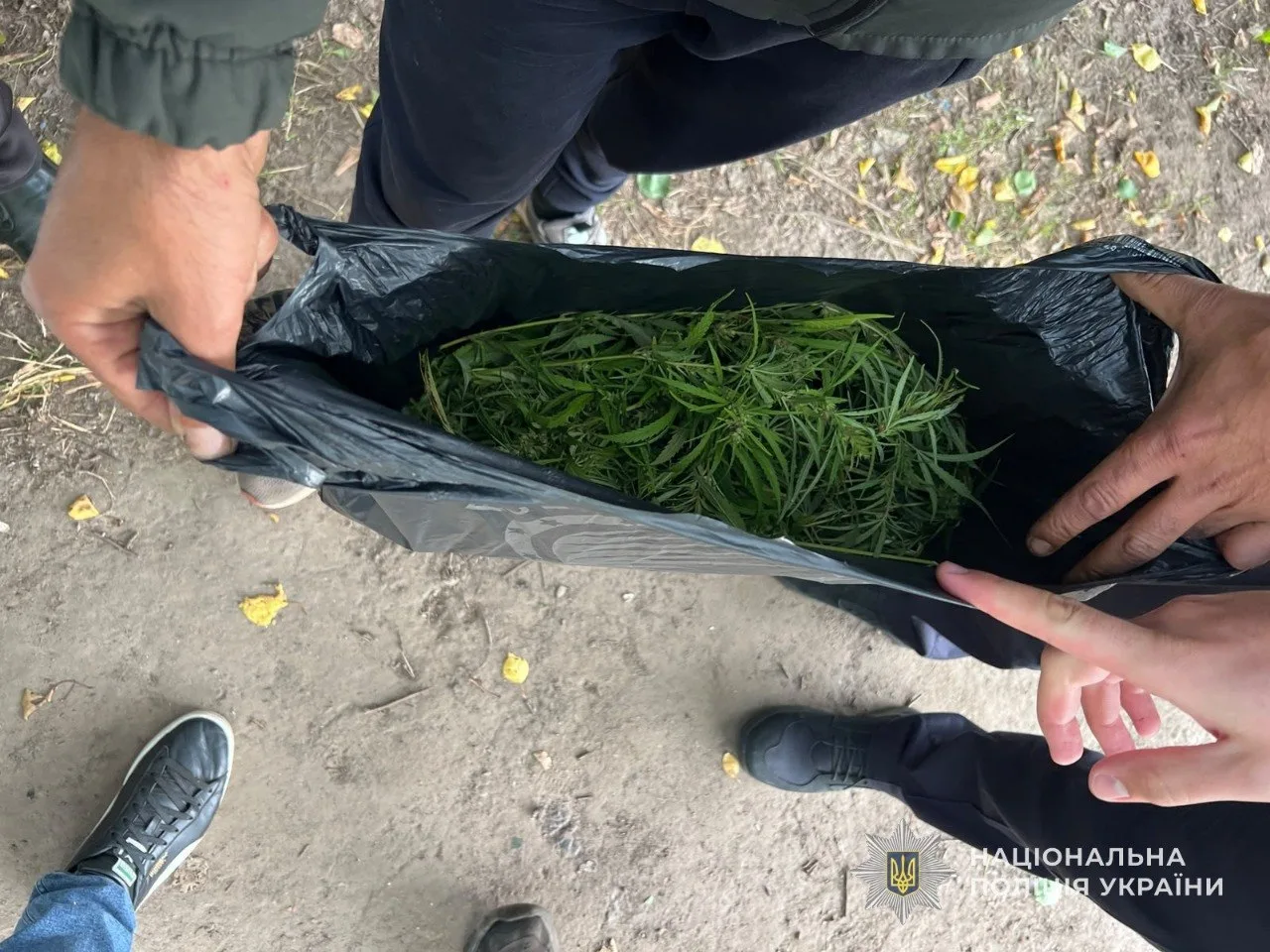 В Конотопі затримали чоловіка, який ніс пакет з наркотиками