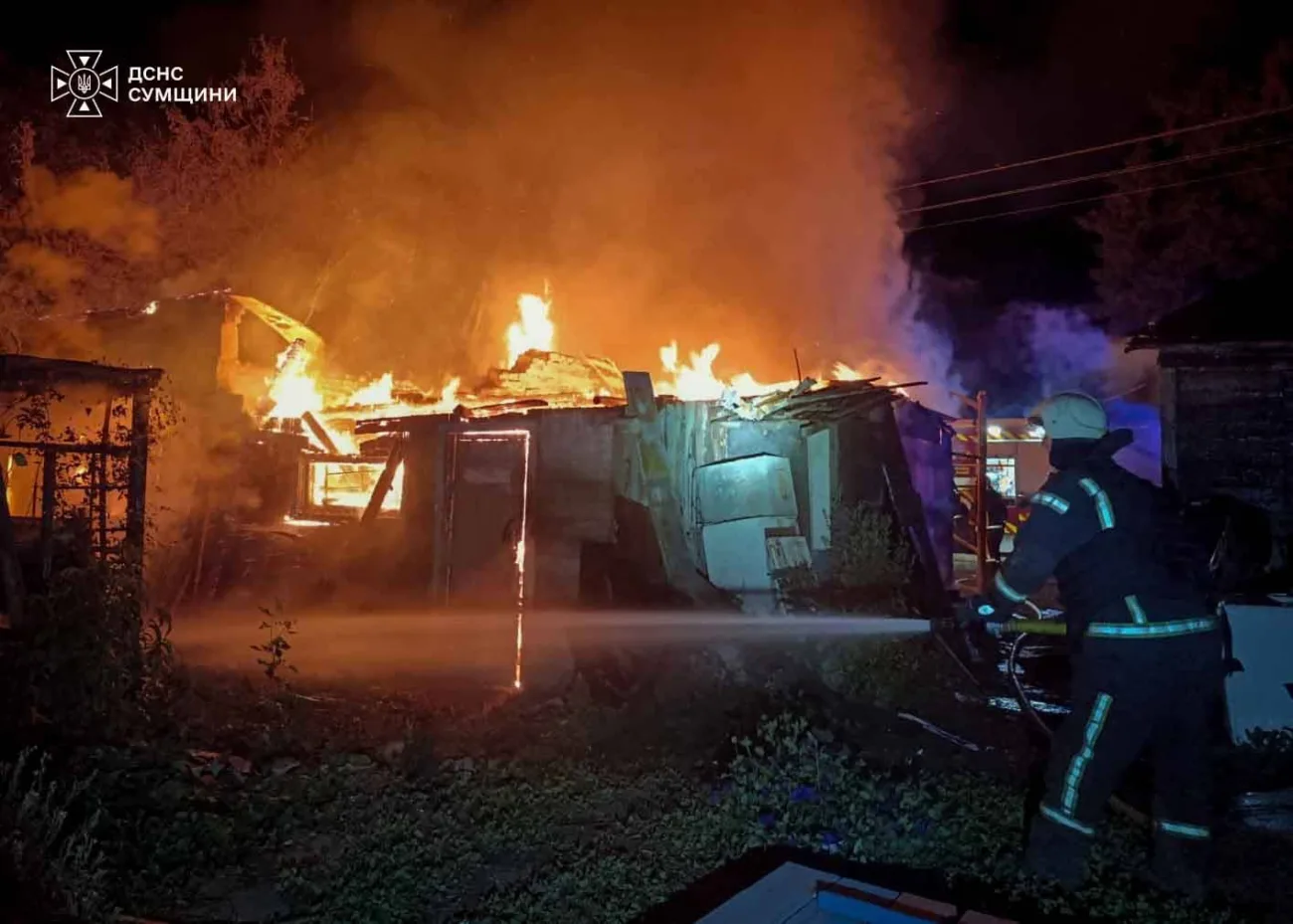 Ворог обстріляв Сумську та Шосткинську громади вночі