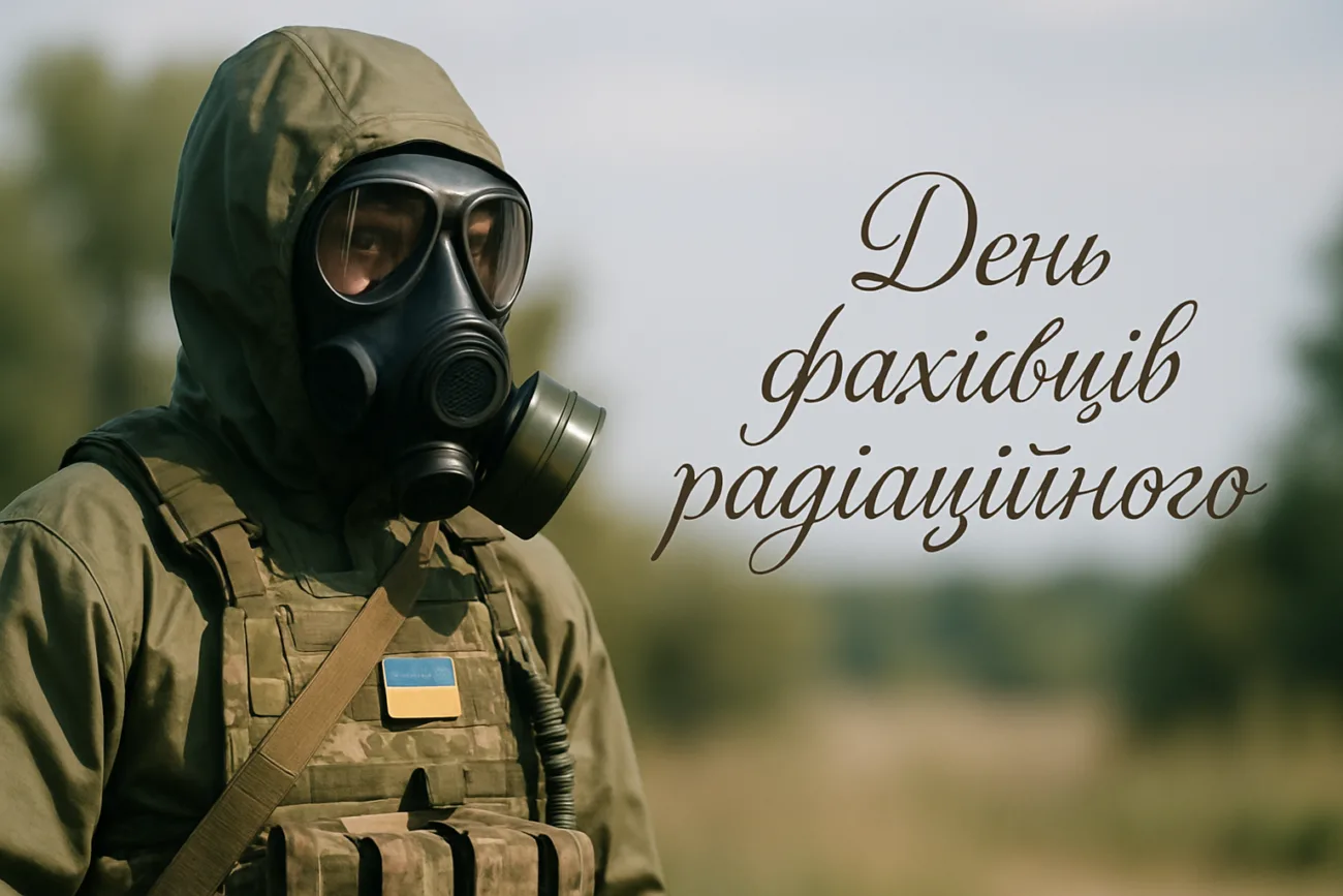 Вітальна листівка до День фахівців радіаційного, хімічного та біологічного захисту 2026