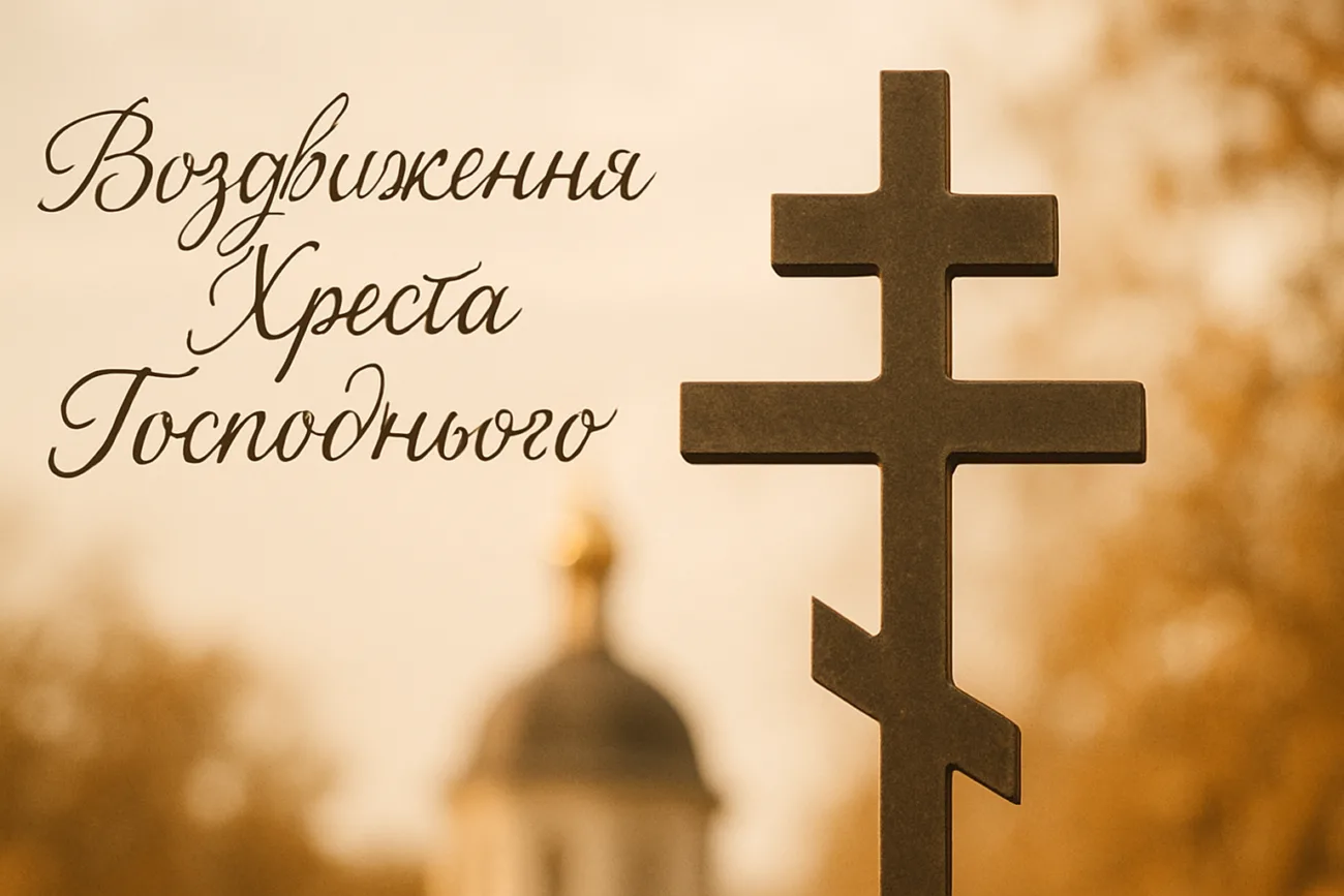 Воздвиження Хреста Господнього 2026: гарна листівка