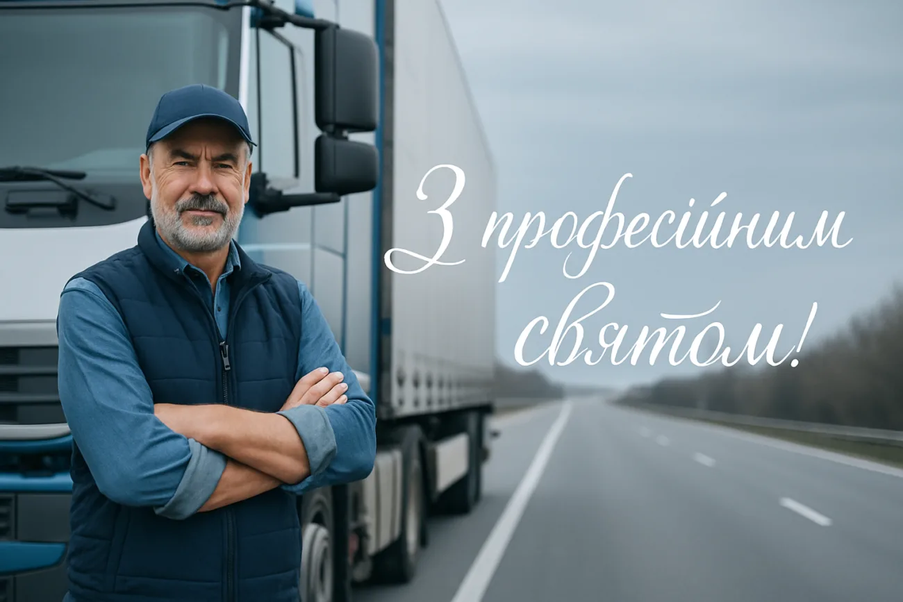Листівка до День автомобіліста і дорожника