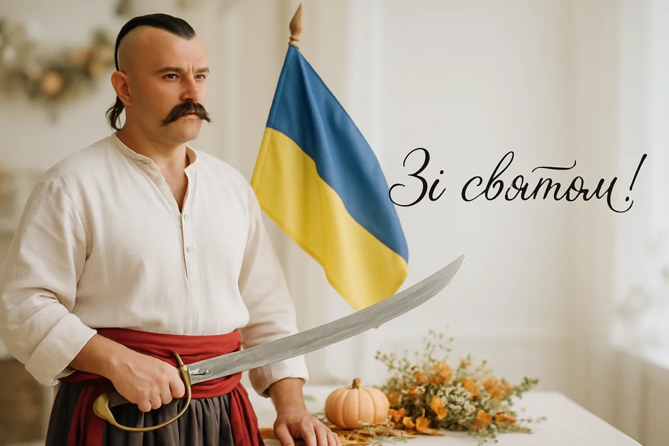 Вітальна листівка до День українського козацтва 2026